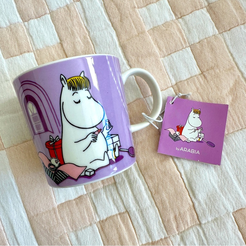 NWT Arabia Moomin Purple Mug, From Finland